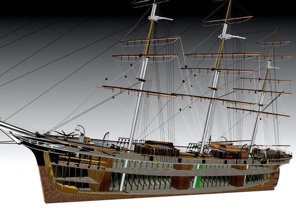 3d clipper cutty sark - CUTTY SARK CLIPPER by ar3ding